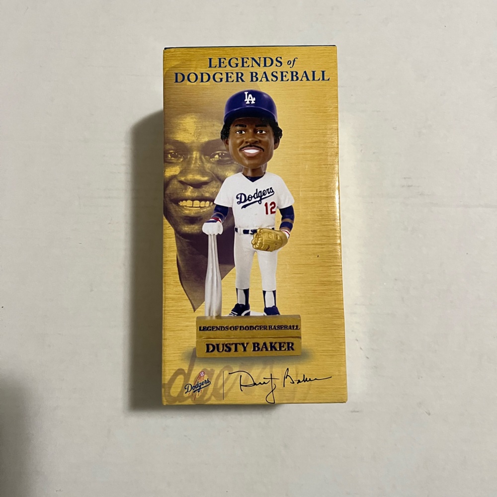 Dusty Baker Legends of Dodger Baseball Bobblehead